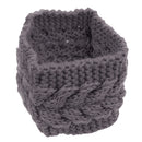 Women Girls Winter Yoga Headdress Knotted Stretchable Headband Ear Warmer Headband Headpiece Gray