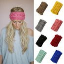 Women Girls Winter Yoga Headdress Knotted Stretchable Headband Ear Warmer Headband Headpiece Yellow