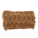 Women Girls Winter Yoga Headdress Knotted Stretchable Headband Ear Warmer Headband Headpiece Yellow