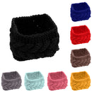 Women Girls Winter Yoga Headdress Knotted Stretchable Headband Ear Warmer Headband Headpiece Yellow