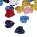 50 Pcs Chic Fashion Beautiful Mix Heart Combination Flatback Appliques Buttons DIY Crafts
