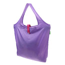 Nylon Foldable Mini Waterproof Portable Shopping Shoulder Grocery Travel Bag Purple