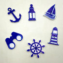 Pack of 100 Assorted Ocean Series Wooden Buttons Embellishments for Decoration Sewing Crafts