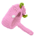 Pair of Baby Toddler Knitting Cotton Flower Pearl Design Prewalker Crochet Warm Crib Shoes Pink