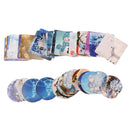 46 Peces Sealing Sticker Label Cute Paper Wedding Invitation Decor Scrabooking Accessories -