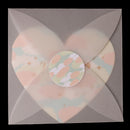 Pack of 10 Sets Love Heart Shape Gift Greeting Card Wedding Party Card with Envelope THANK YOU