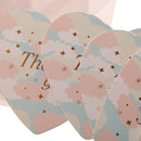 Pack of 10 Sets Love Heart Shape Gift Greeting Card Wedding Party Card with Envelope THANK YOU
