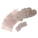 Pack of 10 Sets Love Heart Shape Gift Greeting Card Wedding Party Card with Envelope THANK YOU