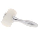 Leathercraft Nylon Hammer Stainless Steel Handle for DIY Leather Sewing Tool White