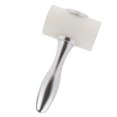 Leathercraft Nylon Hammer Stainless Steel Handle for DIY Leather Sewing Tool White
