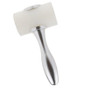 Leathercraft Nylon Hammer Stainless Steel Handle for DIY Leather Sewing Tool White