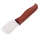Wood Handle Ceramic Skiving Cutter Sharp for Leather Craft Handwork Tool Round Angle
