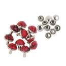 Pack of 10 Dome Mushroom Cap Rivet Stud Spike Nail Buttons DIY Leathercraft 8.5mm