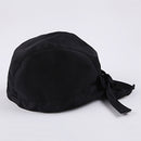Men Women Catering Chef Cook Bakers Restaurant Cafe Use Headwrap Bandana Hat Head Do Tied Cap Black