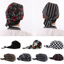 Men Women Catering Chef Cook Bakers Restaurant Cafe Use Headwrap Bandana Hat Head Do Tied Cap Black