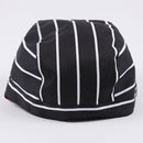 Men Women Catering Chef Cook Bakers Charms Restaurant Cafe Use Check Headwrap Bandana Hat Head Do Tied Cap Black and White