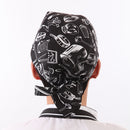 Men Women Catering Chef Cook Bakers Charms Restaurant Cafe Use Headwrap Bandana Hat Head Do Tied Cap Print Pattern Charms
