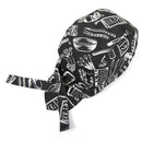 Men Women Catering Chef Cook Bakers Charms Restaurant Cafe Use Headwrap Bandana Hat Head Do Tied Cap Print Pattern Charms