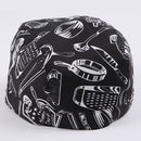 Men Women Catering Chef Cook Bakers Charms Restaurant Cafe Use Headwrap Bandana Hat Head Do Tied Cap Print Pattern Charms