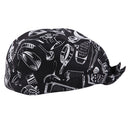 Men Women Catering Chef Cook Bakers Charms Restaurant Cafe Use Headwrap Bandana Hat Head Do Tied Cap Print Pattern Charms