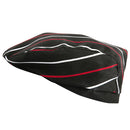 Men Fashionable Chef Restaurant Work Wear Cafe Bar Waiter Beret Hats Cap Red White Stripe Charms