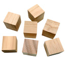 Pack of 20 Natural Wooden Cubes Block Embellishments for Kids Crafts Cardmaking 20mm
