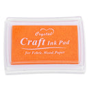 Ink Pad Korea Stationery DIY Craft For Paper Fabric Wood Orange And Yellow