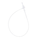 1000pcs White Hanging Tag String Snap Lock Fastener Retail Supplies-13cm