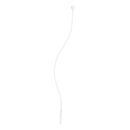 1000pcs White Hanging Tag String Snap Lock Fastener Retail Supplies-13cm