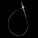 1000pcs White Hanging Tag String Snap Lock Fastener Retail Supplies-13cm