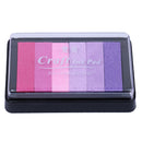 Ink Pad Korea Stationery DIY Craft for Paper Fabric Wood Colorful Rainbow 2