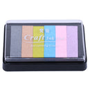 Fashion Ink Pad Korea Stationery DIY Craft for Paper Fabric Wood Colorful Rainbow 3