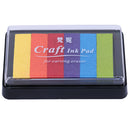 Fashion Ink Pad Korea Stationery DIY Craft for Paper Fabric Wood Colorful Rainbow 5