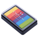 Fashion Ink Pad Korea Stationery DIY Craft for Paper Fabric Wood Colorful Rainbow 5