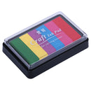 Ink Pad Korea Stationery DIY Craft for Paper Fabric Wood Colorful Rainbow 6