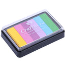 Fashion Ink Pad Korea Stationery DIY Craft for Paper Fabric Wood Colorful Rainbow 7