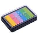 Fashion Ink Pad Korea Stationery DIY Craft for Paper Fabric Wood Colorful Rainbow 8