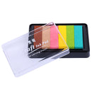 Fashion Ink Pad Korea Stationery DIY Craft for Paper Fabric Wood Colorful Rainbow 9