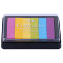 Fashion Ink Pad Korea Stationery DIY Craft for Paper Fabric Wood Colorful Rainbow 10