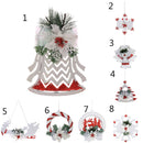 Jingle Bell Christmas Tree Ornaments Xmas Home Hanging Decoration Door Window Decor
