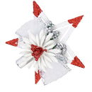 Glitter Christmas Tree Ornament Decoration Christmas Tree Top Star Xmas Topper Star