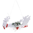 Santa Claus Sled Christmas Tree Ornaments Xmas Home Hanging Decoration Door Window Decor