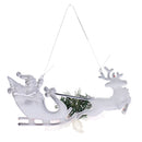 Santa Claus Sled Christmas Tree Ornaments Xmas Home Hanging Decoration Door Window Decor