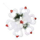 Flower Christmas Tree Ornaments Xmas Home Hanging Decoration Door Window Decor