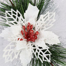Flower Christmas Tree Ornaments Xmas Home Hanging Decoration Door Window Decor