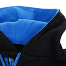 Mens Half Zip Design Casual Clothing Sportswear Gym Running Jogging Hooded Pullover Sweatshirt Black Blue XXXL