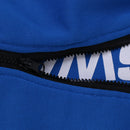 Mens Half Zip Design Casual Clothing Sportswear Gym Running Jogging Hooded Pullover Sweatshirt Blue M