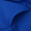 Mens Half Zip Design Casual Clothing Sportswear Gym Running Jogging Hooded Pullover Sweatshirt Blue M