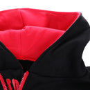 Mens Half Zip Design Casual Clothing Sportswear Gym Running Jogging Hooded Pullover Sweatshirt Black Red L