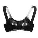 Adjustable Strap Pocket Silicone Bra Lingerie Underwear For Crossdressers Mastectomy Fancy Dress Cosplay 36/80 Black